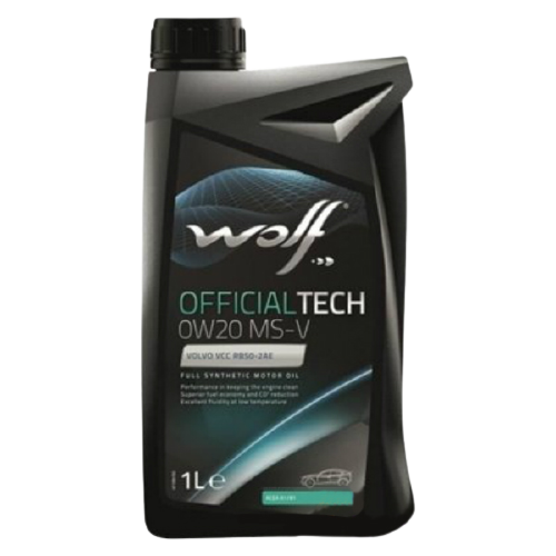 Моторное масло Wolf OfficialTech 0W-20 MS-V, 1л